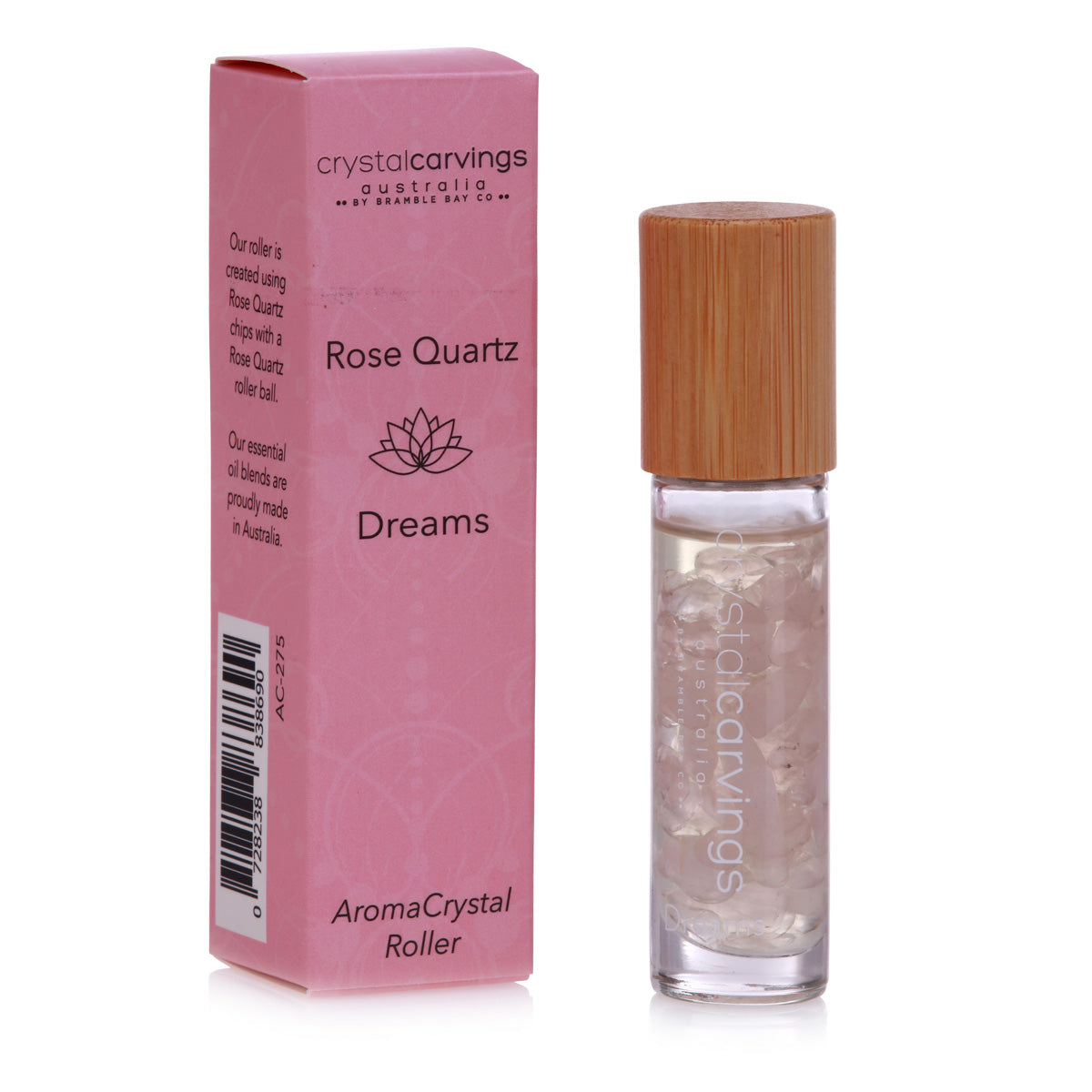 Aromacrystals Roller Dreams Rose Quartz