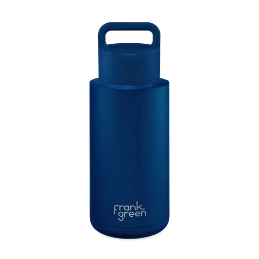 Frank Green 1l Ceramic Grip Bottle Deep Ocean