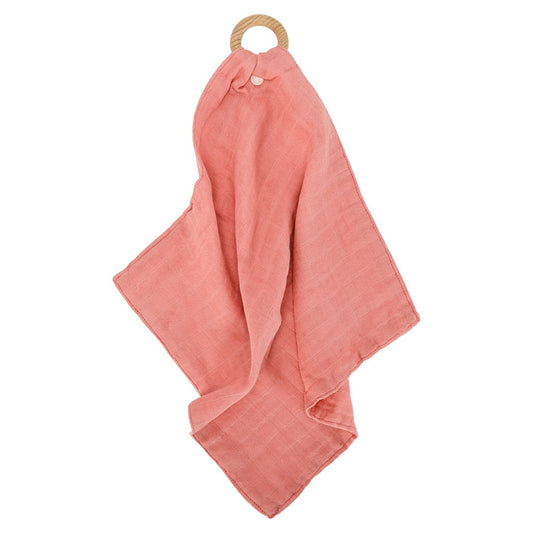 Muslin Security Blanket Coral