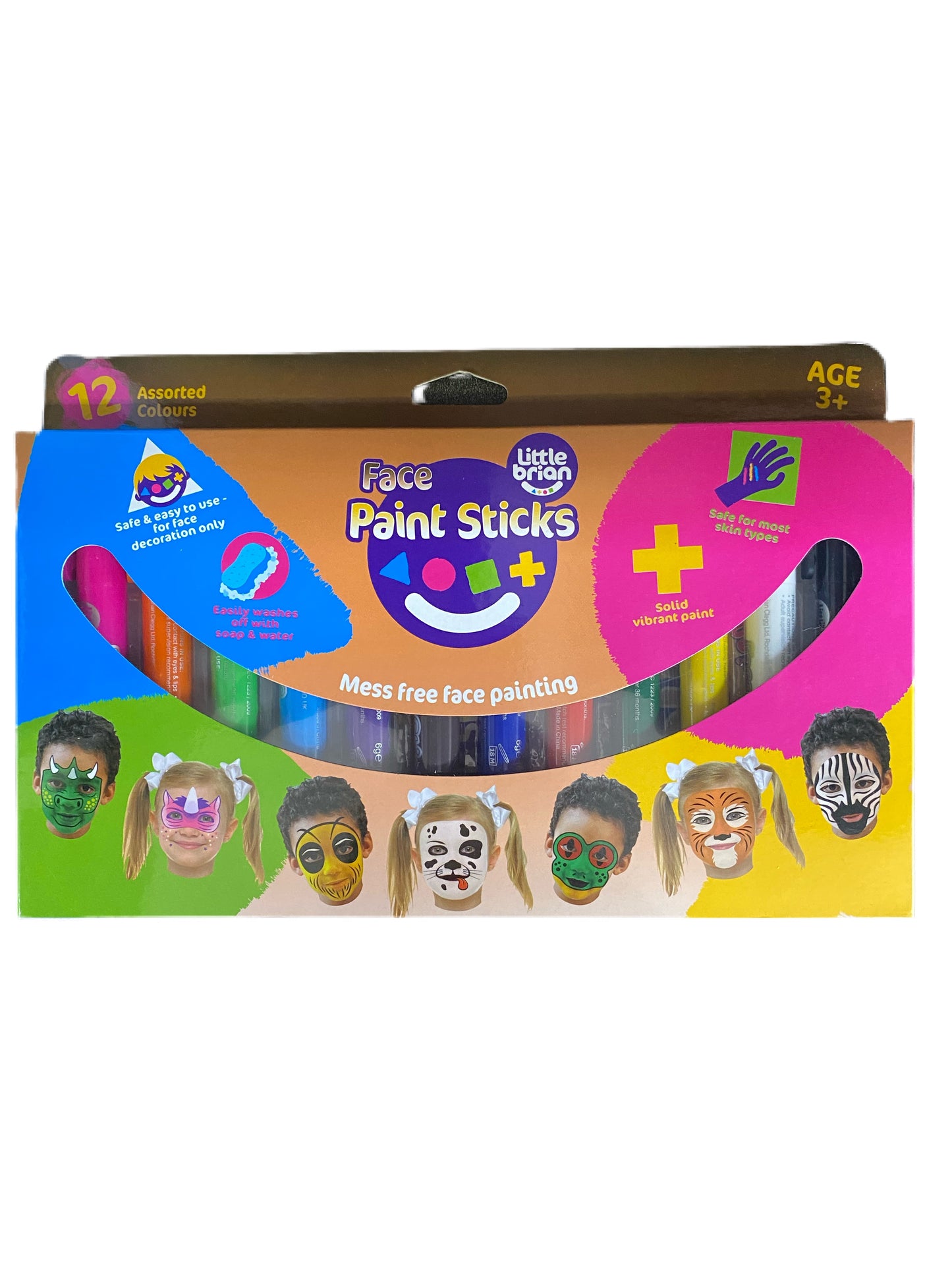 Little Brian Face Paint Sticks 12pk