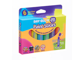 Little Brian Paint Sticks Day Glow 6pk