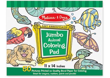 Melissa & Doug Jumbo Colouring Pad Animals
